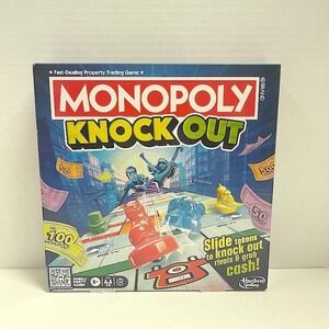 Hasbro Monopoly Knockout Board Game Fast-Dealing Property Trading Game F9265 NEW